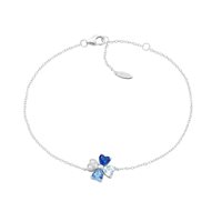 Bracciale Amen Donna Quadricuore in Argento Zircone BRQUBMBL - BRQUBMBL